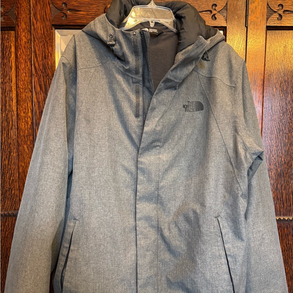The North Face DryVent Men’s gray herringbone jacket